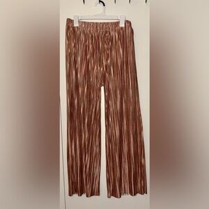 Steve Madden Ansel striped variegated pleat pants